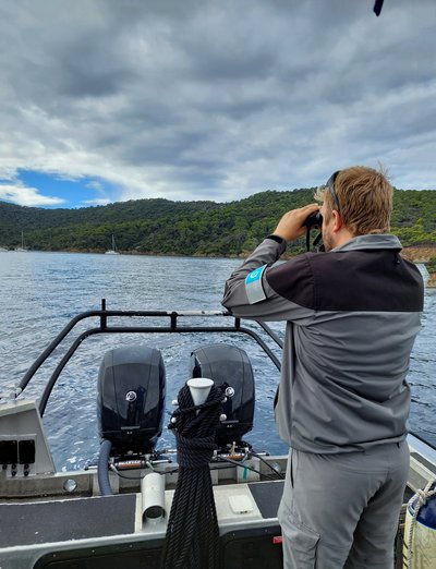 Tournée de surveillance en mer