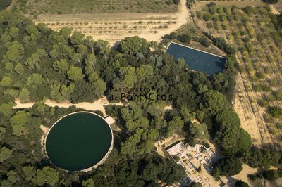 Vue aérienne du réservoir